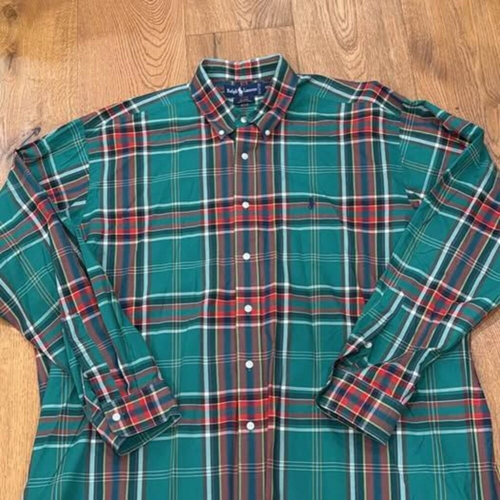 Vintage 90s Polo Ralph Lauren "BLAIRE" Plaid Button Down Men's XL Long Sleeve